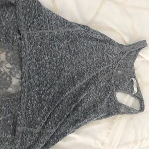 Grey lace  tank top